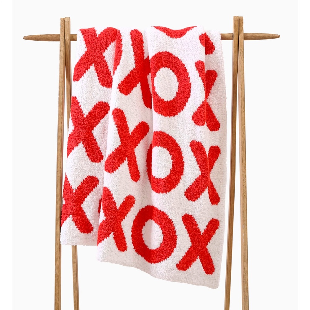 New In Bag Red XO Throw